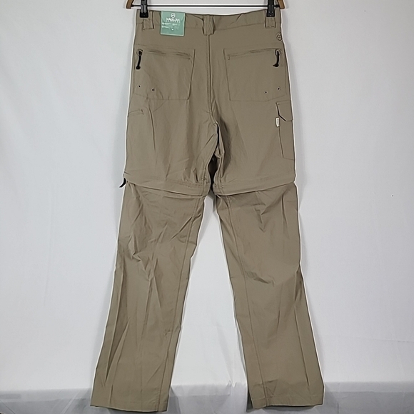 NWT Magellan Men's Back Country Pants Outdoor Fish Water Repel Sz S Timberwolf - Picture 7 of 9